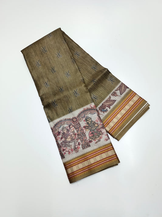 FANCY LINEN SAREE
