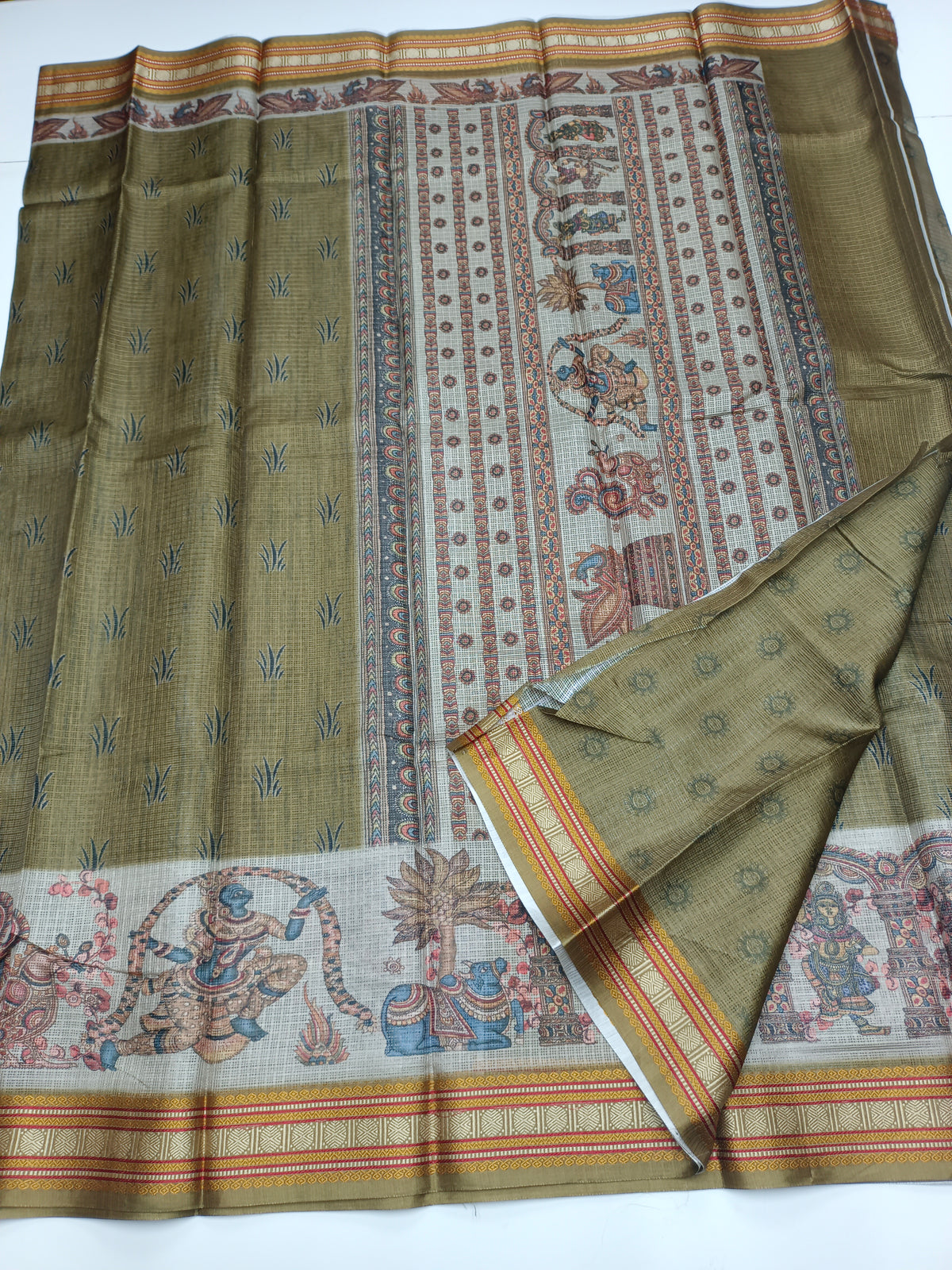 FANCY LINEN SAREE