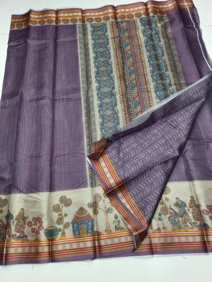 FANCY LINEN SAREE