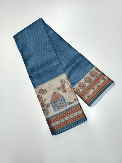 FANCY LINEN SAREE
