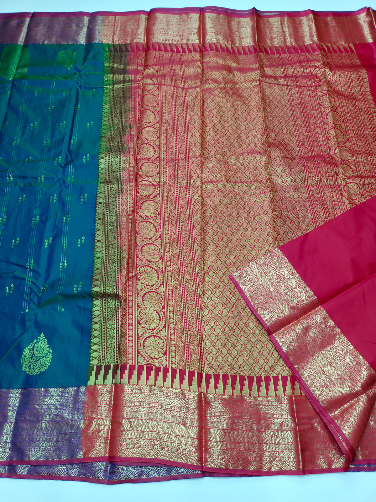 KANCHIPURAM SEMI SILK SAREE