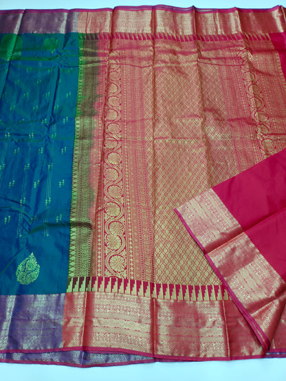 KANCHIPURAM SEMI SILK SAREE