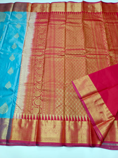 KANCHIPURAM SEMI SILK SAREE