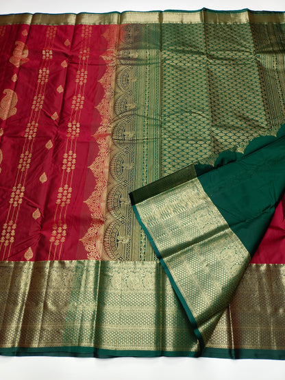 KANCHIPURAM SEMI SILK SAREE