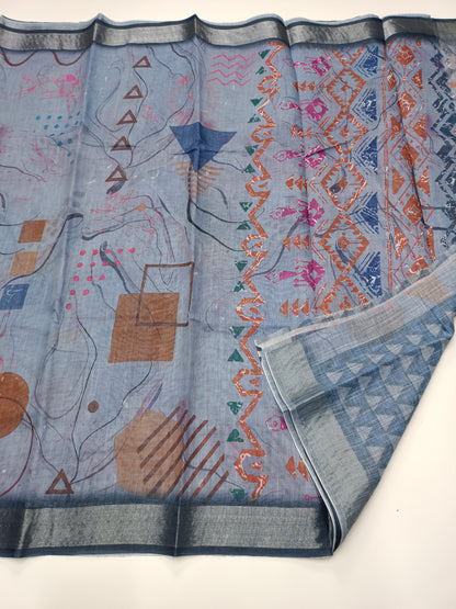 FANCY LENIN SAREE