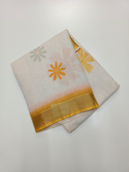 FANCY LENIN SAREE