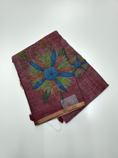FANCY LENIN SAREE