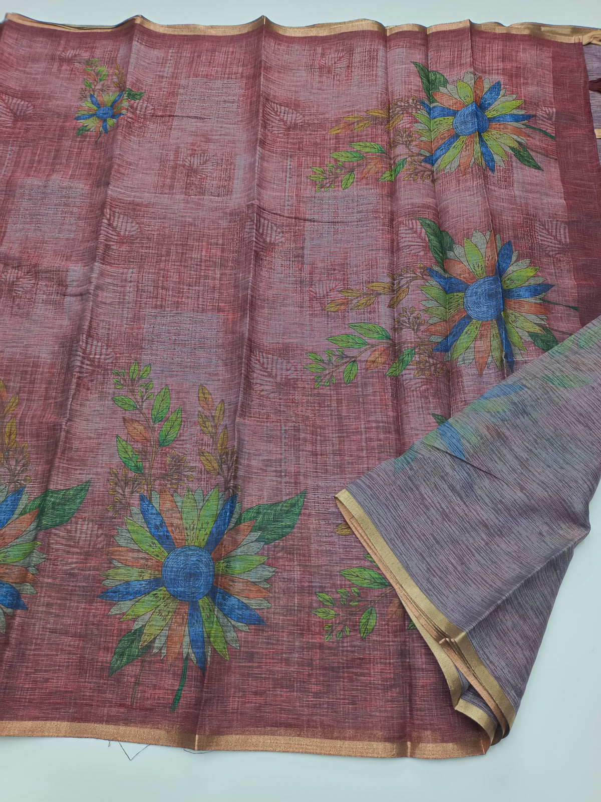 FANCY LENIN SAREE