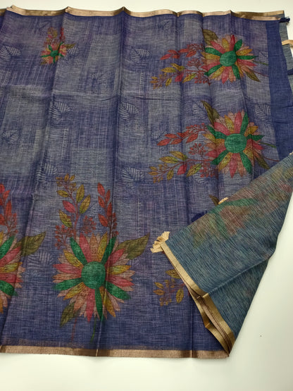 FANCY LENIN SAREE
