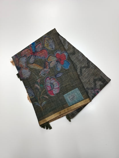 FANCY LENIN SAREE