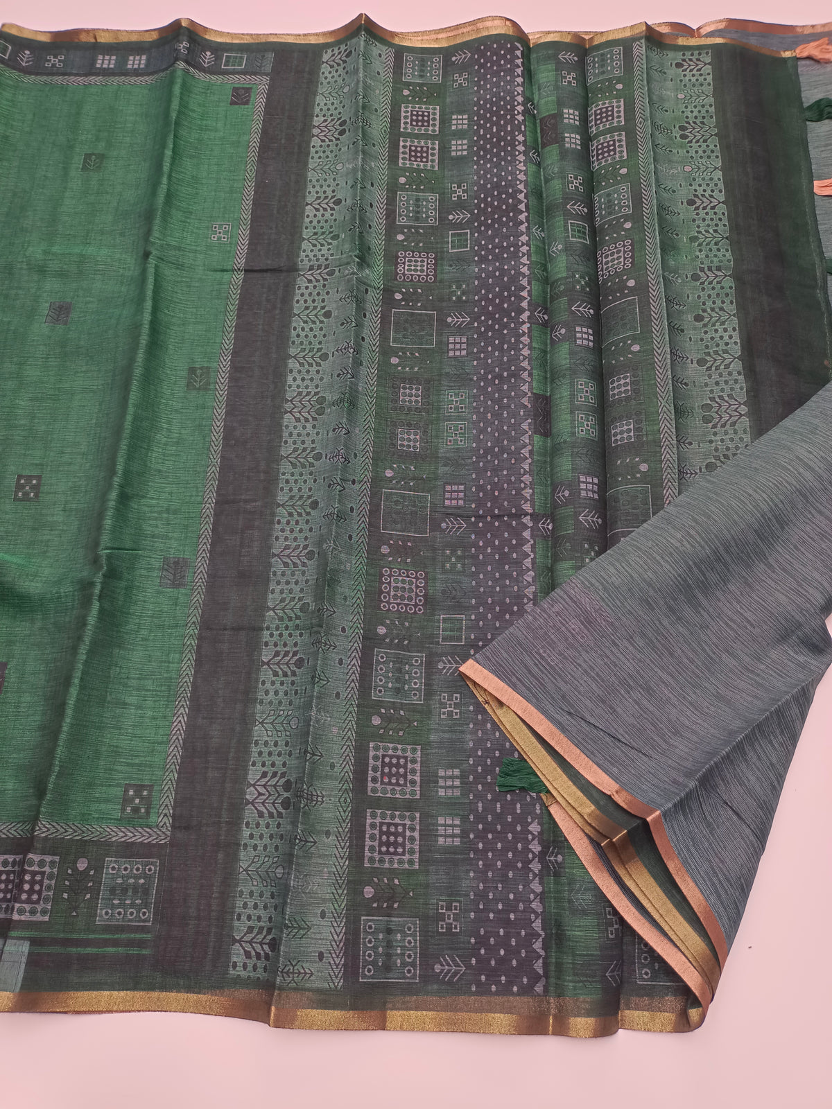 FANCY LENIN SAREE