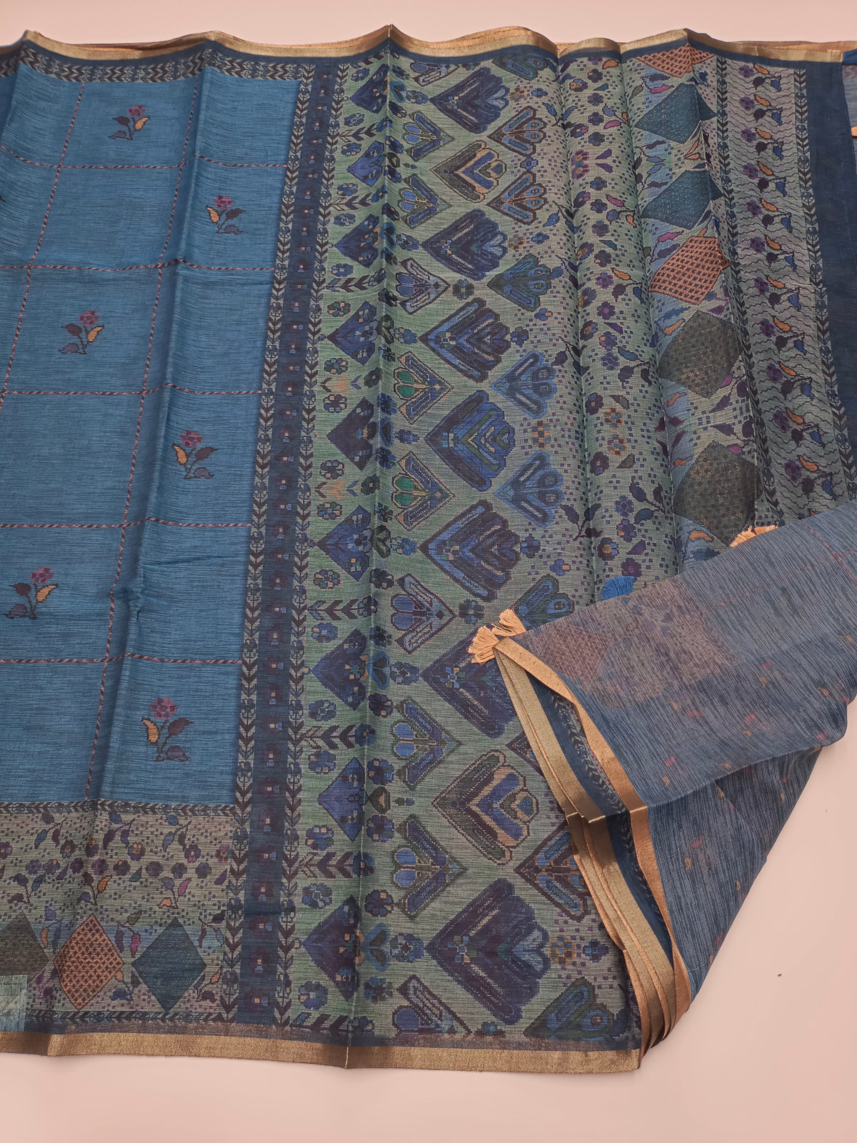 FANCY LENIN SAREE