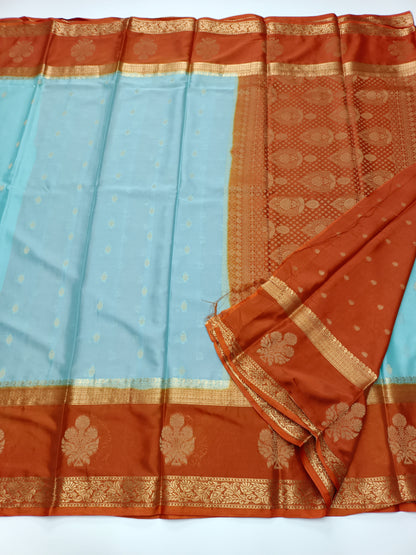 SEMI CREPE SILK SAREE