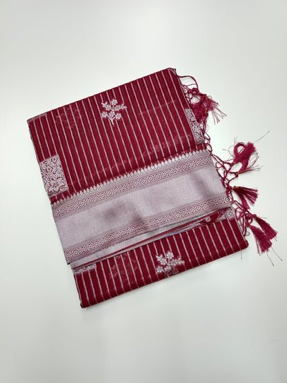 FANCY BAMBOO SILK SAREE