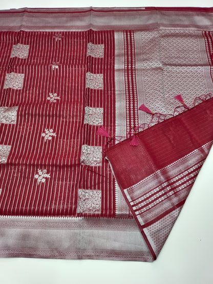 FANCY BAMBOO SILK SAREE