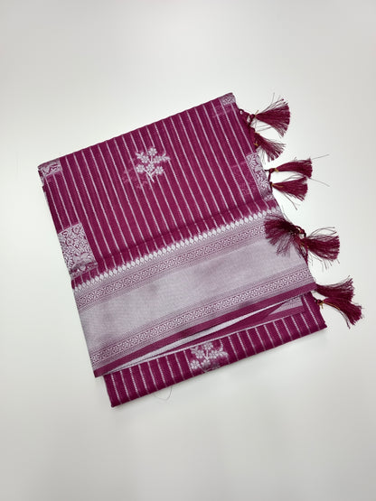 FANCY BAMBOO SILK SAREE