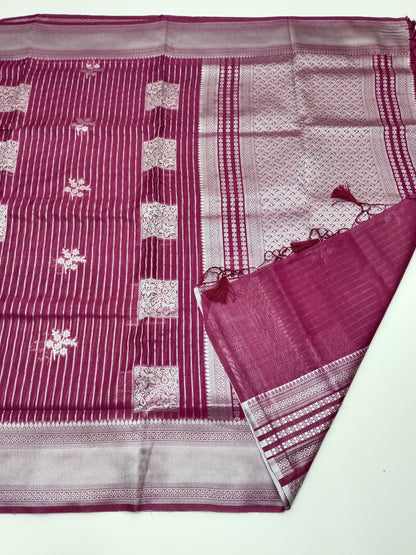 FANCY BAMBOO SILK SAREE