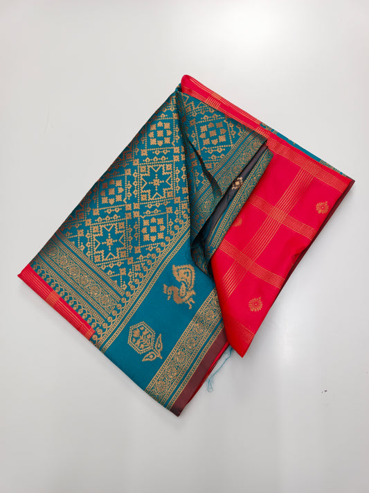 FANCY RAW SILK  SAREE