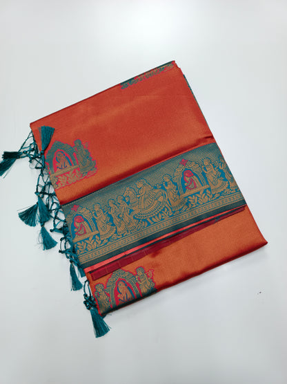 FANCY RAW SILK  SAREE