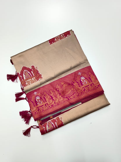 FANCY RAW SILK  SAREE