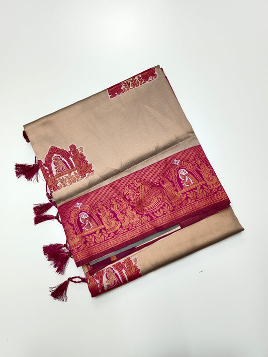 FANCY RAW SILK  SAREE