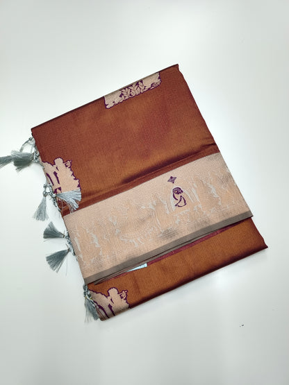 FANCY RAW SILK  SAREE