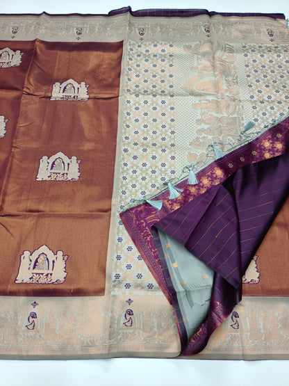 FANCY RAW SILK  SAREE