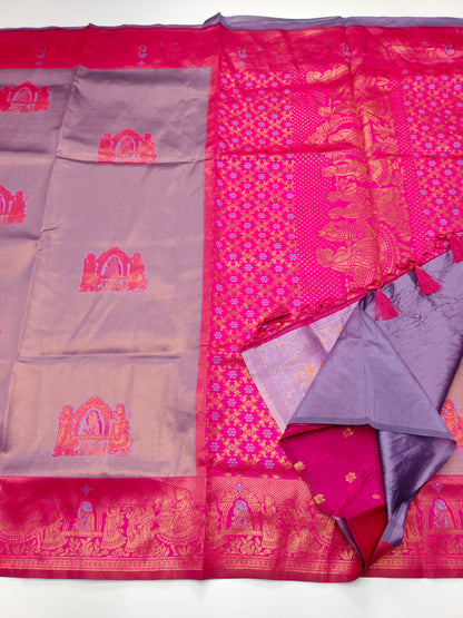FANCY RAW SILK  SAREE