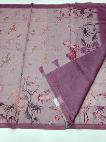 FANCY GHANTI WORK SAREE