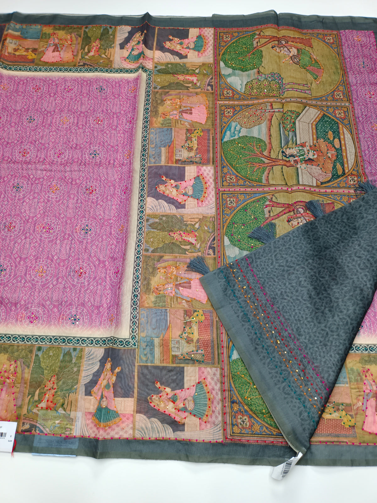 FANCY GHANTI WORK SAREE