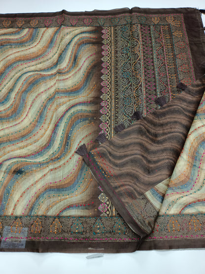 FANCY GHANTI WORK SAREE