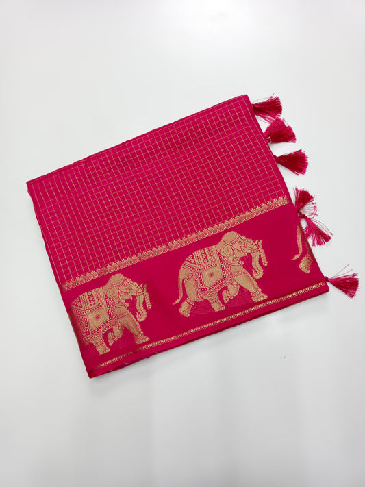 FANCY VISCOSE SILK SAREE