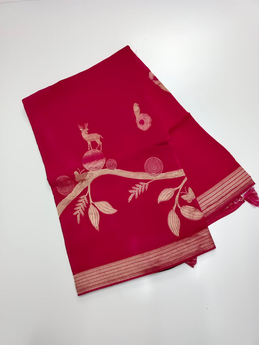 FANCY VISCOSE SILK SAREE