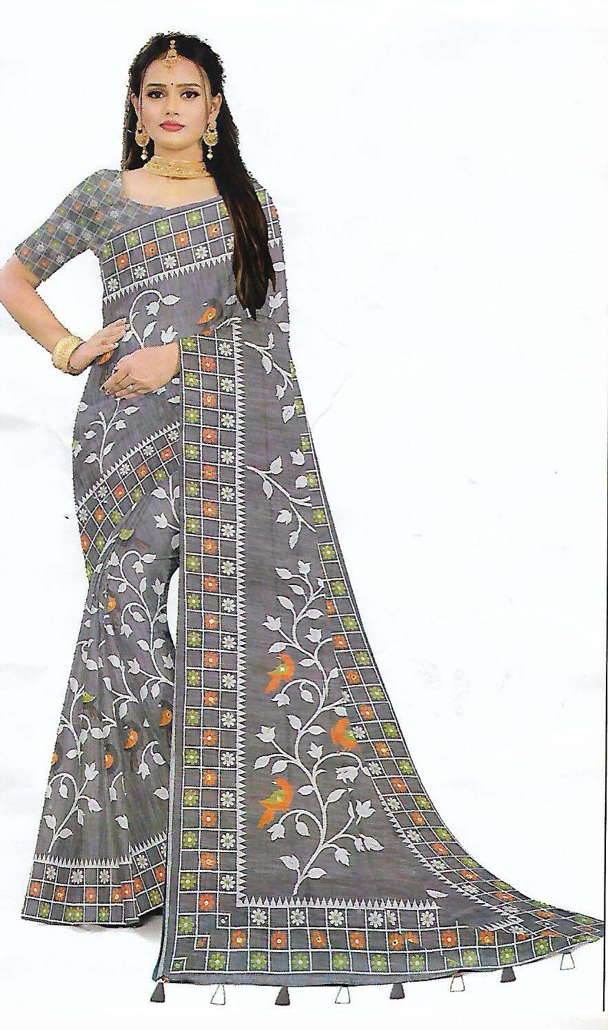 FANCY LENIN SAREE