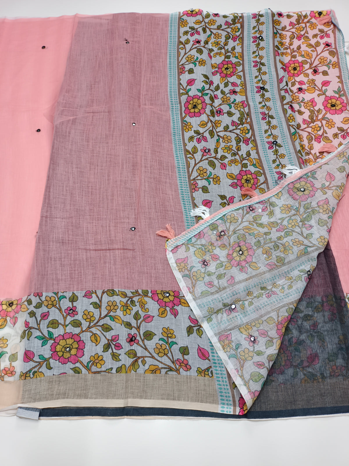 FANCY LENIN SAREE