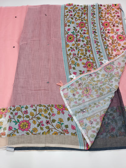 FANCY LENIN SAREE