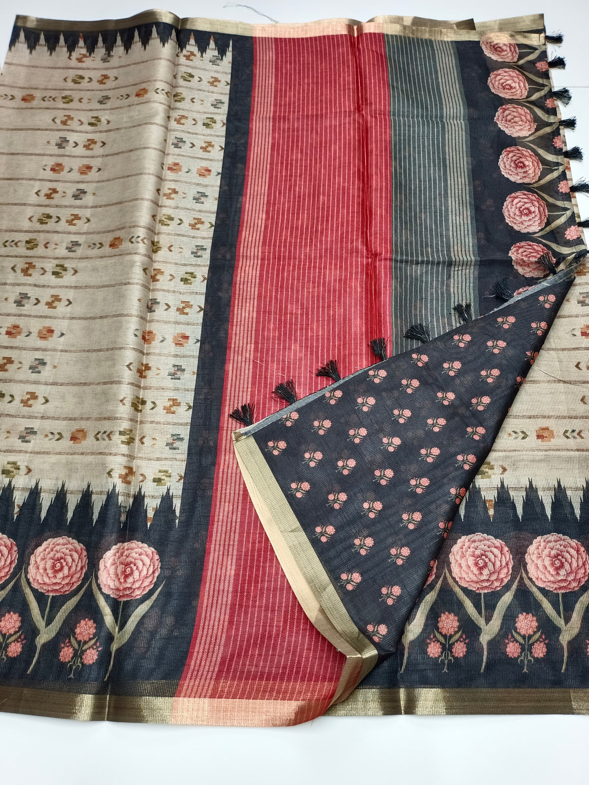FANCY LENIN SAREE