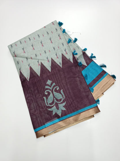 FANCY LENIN SAREE
