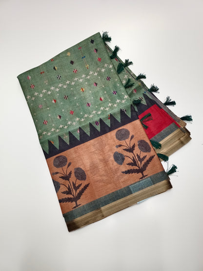 FANCY LENIN SAREE