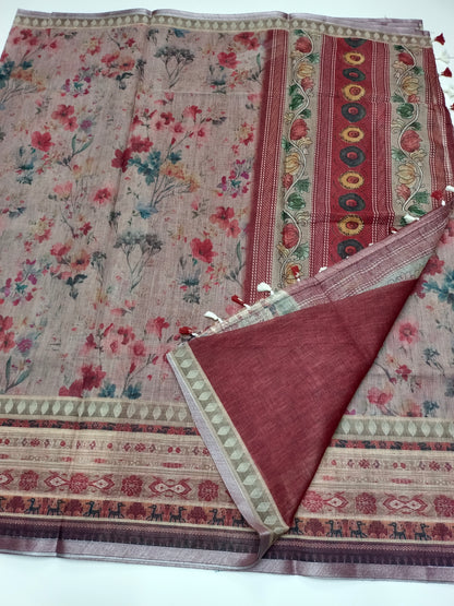 FANCY LENIN SAREE
