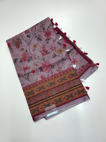 FANCY LENIN SAREE