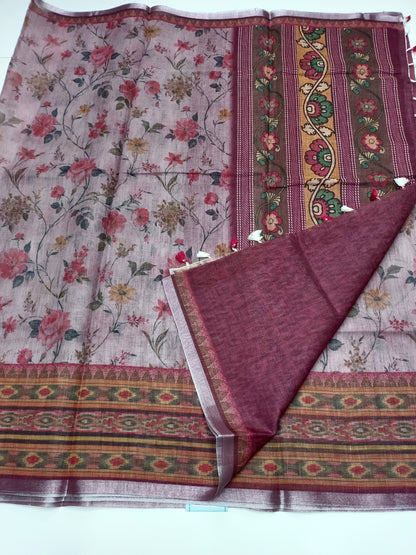 FANCY LENIN SAREE