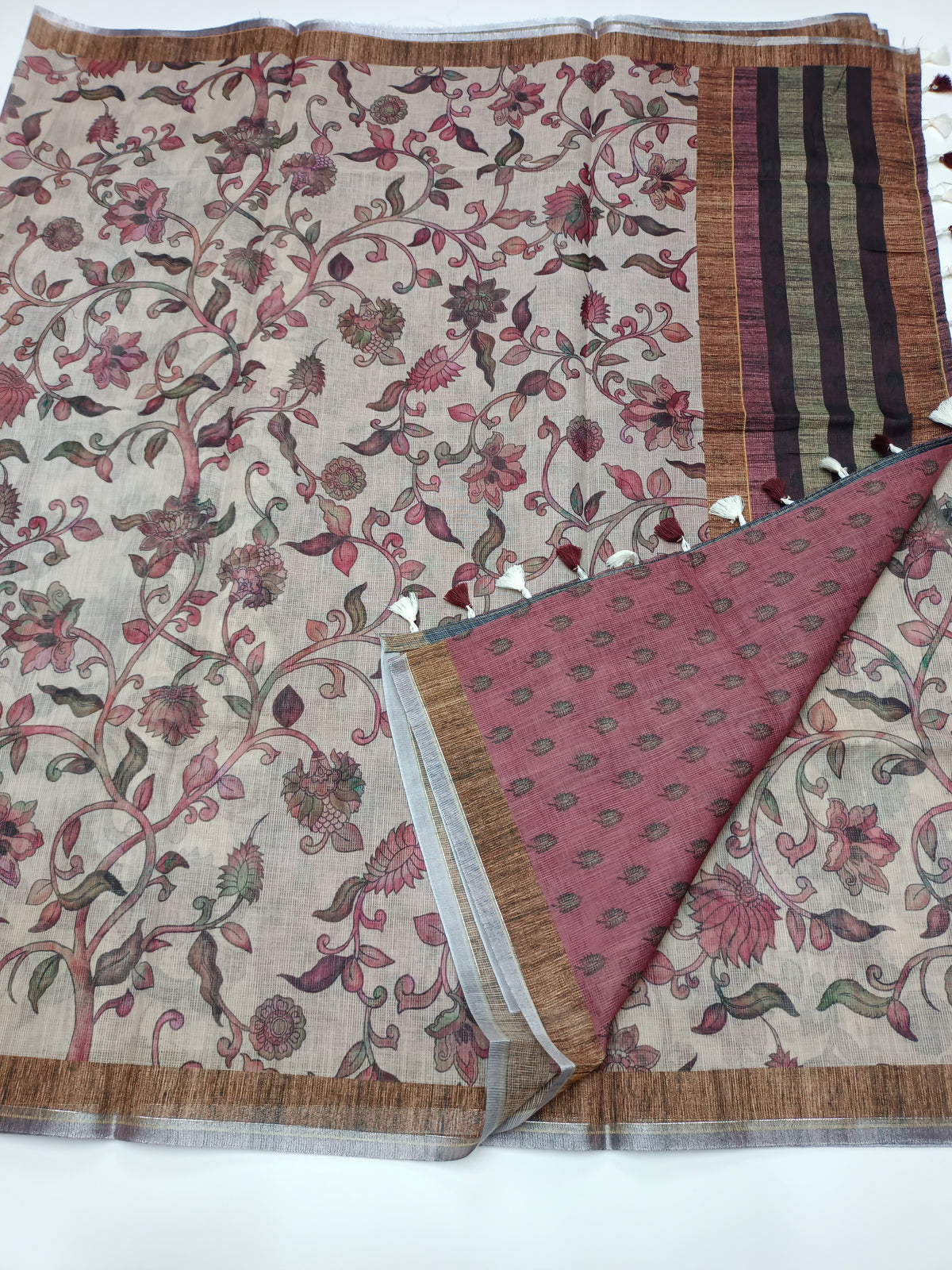 FANCY LENIN SAREE