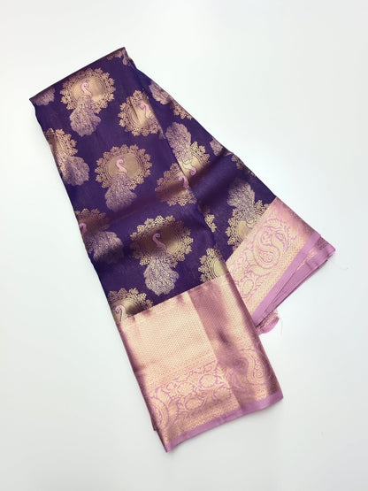 FANCY BROCADE SAREE - B S CHANNABASAPPA & SONS