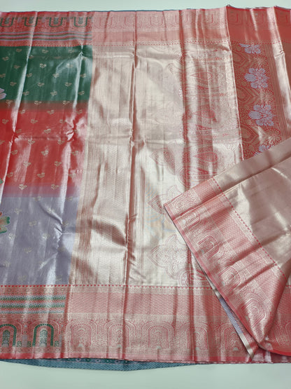 FANCY BROCADE SAREE - B S CHANNABASAPPA & SONS