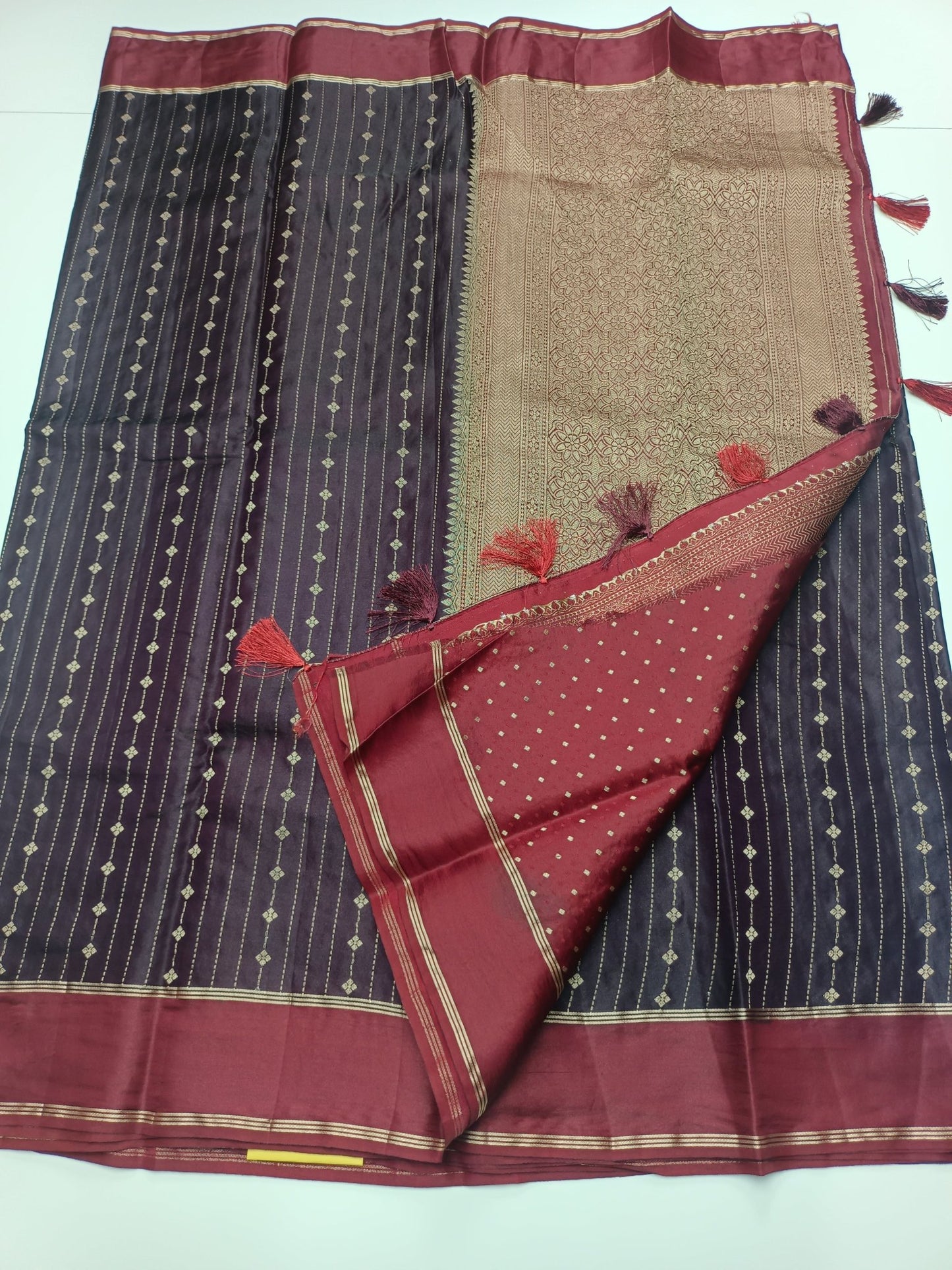 FANCY TUSSER SILK SAREE - B S CHANNABASAPPA & SONS