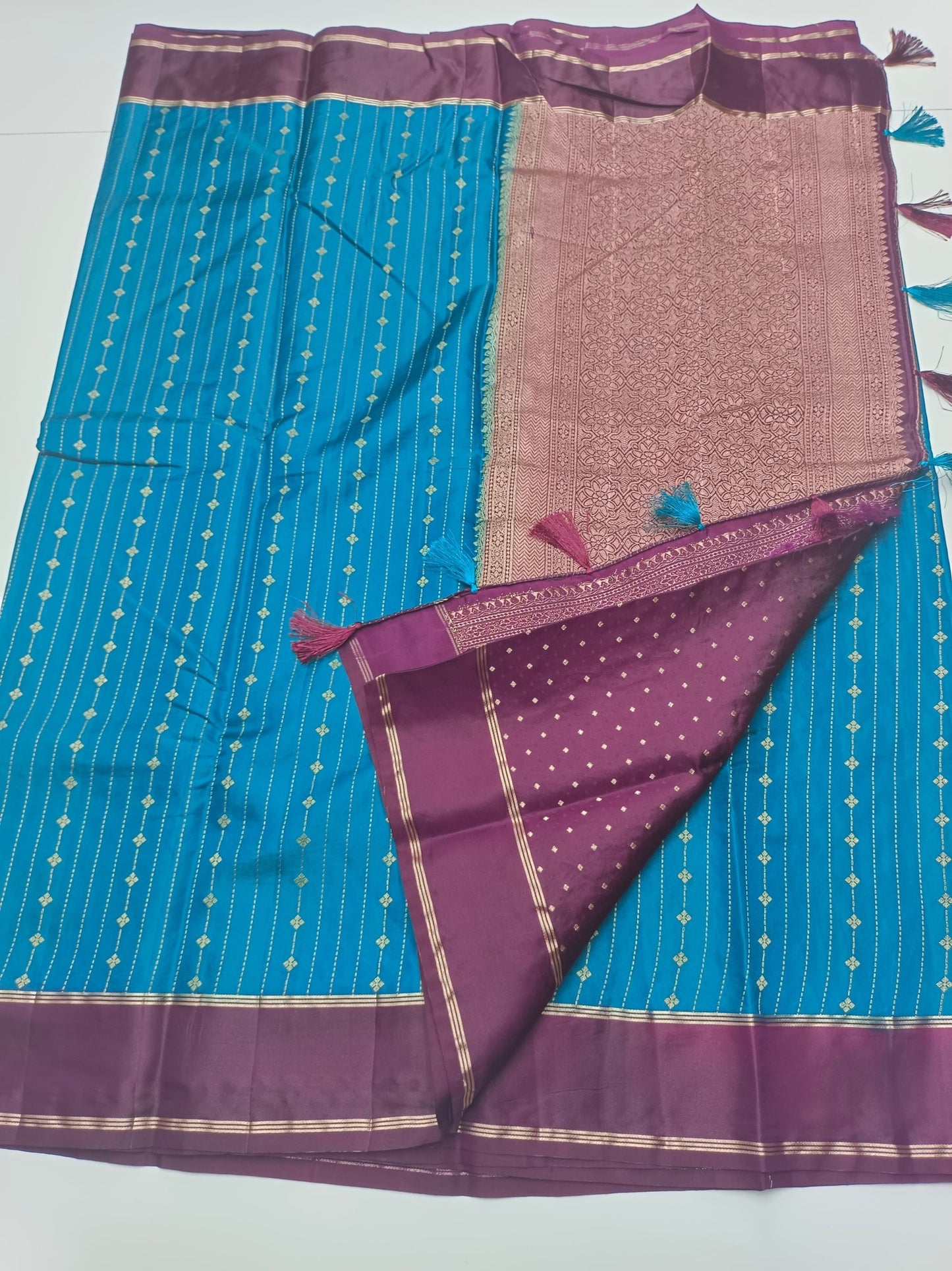 FANCY TUSSER SILK SAREE - B S CHANNABASAPPA & SONS