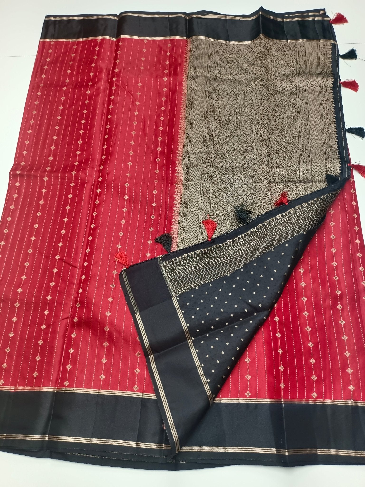 FANCY TUSSER SILK SAREE - B S CHANNABASAPPA & SONS