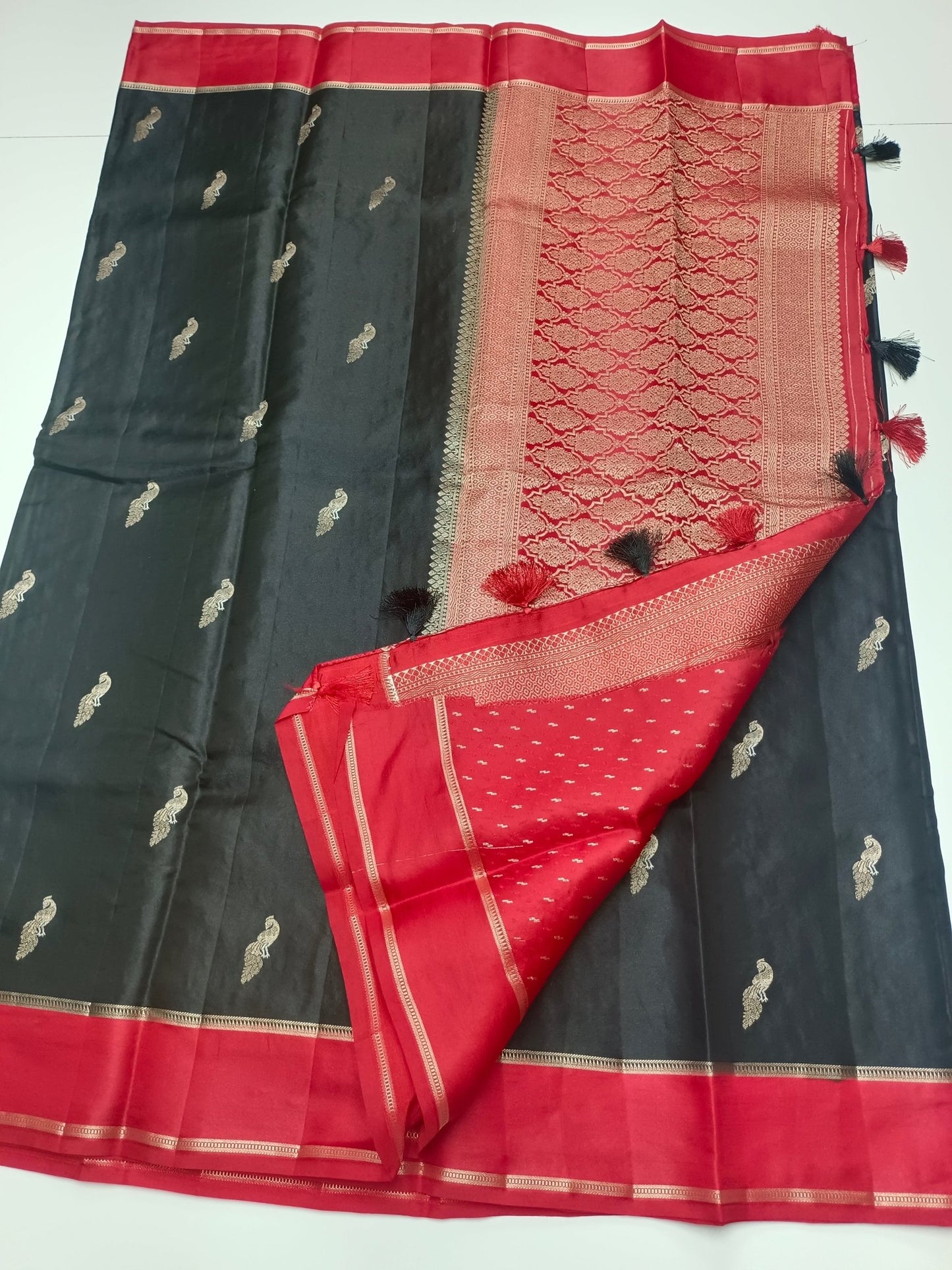 FANCY TUSSER SILK SAREE - B S CHANNABASAPPA & SONS