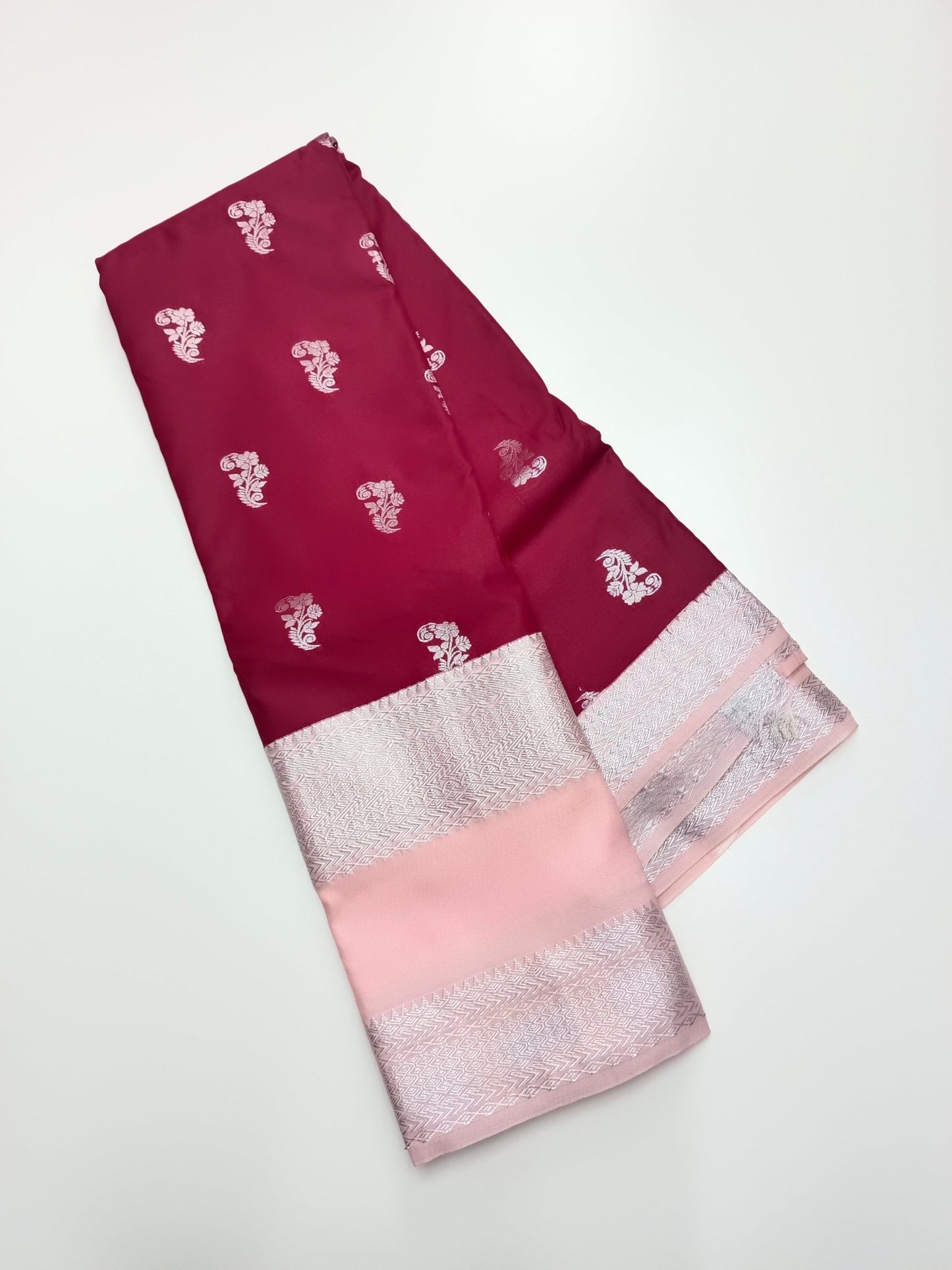 KANCHIPURAM SEMI SILK SAREE - B S CHANNABASAPPA & SONS